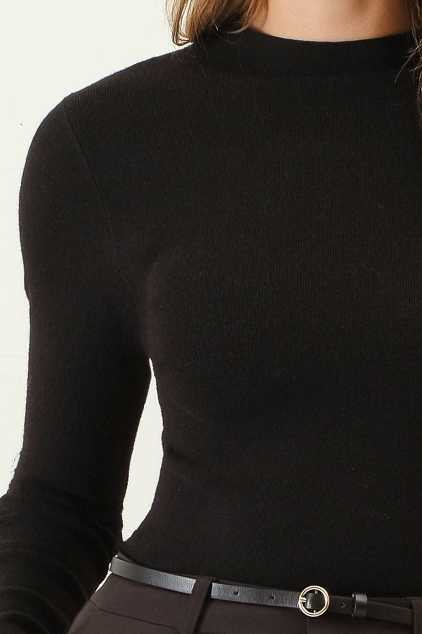 Mock Neck Knit Longsleeve