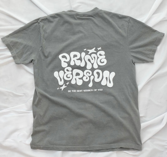 "Prime Version" Gray Tee