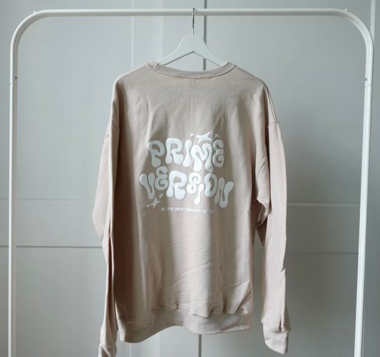 "Prime Version" Oat Crewneck