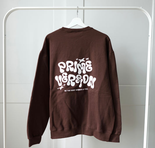 "Prime Version" Espresso Crewneck