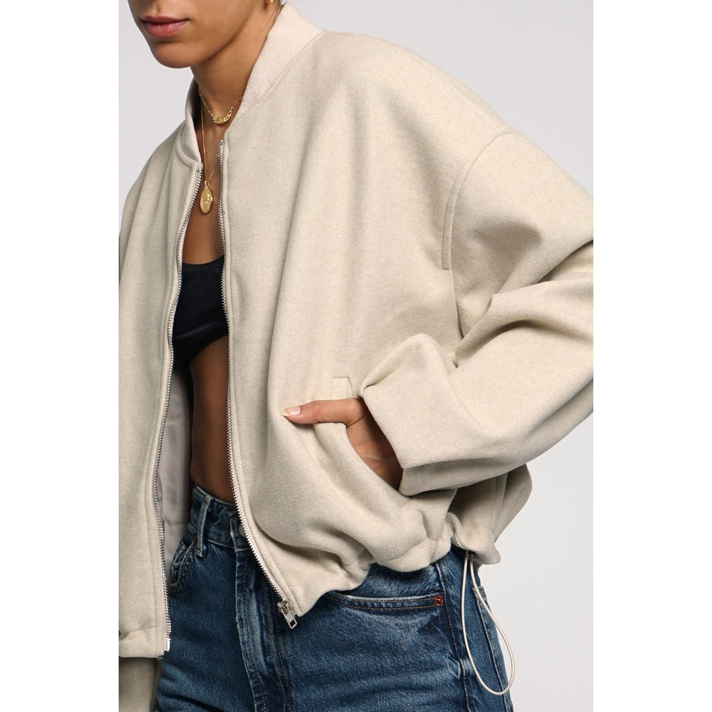 Fleece Bomber Jacket